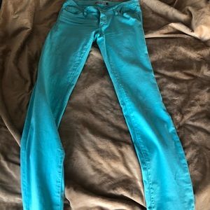 GJG turquoise jeans.HOST PICK. Cotton and spandex. Min. wear.